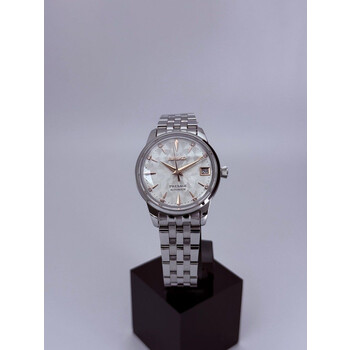 Custom Seiko Mod • Silver Sakura Rose Gold Diamond Presage • 33mm
